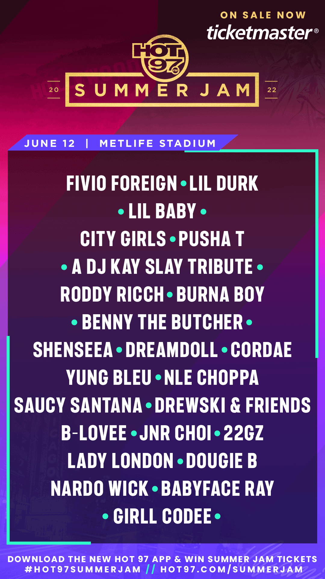 Summer Jam 2022 + Full Lineup + Buy Tickets