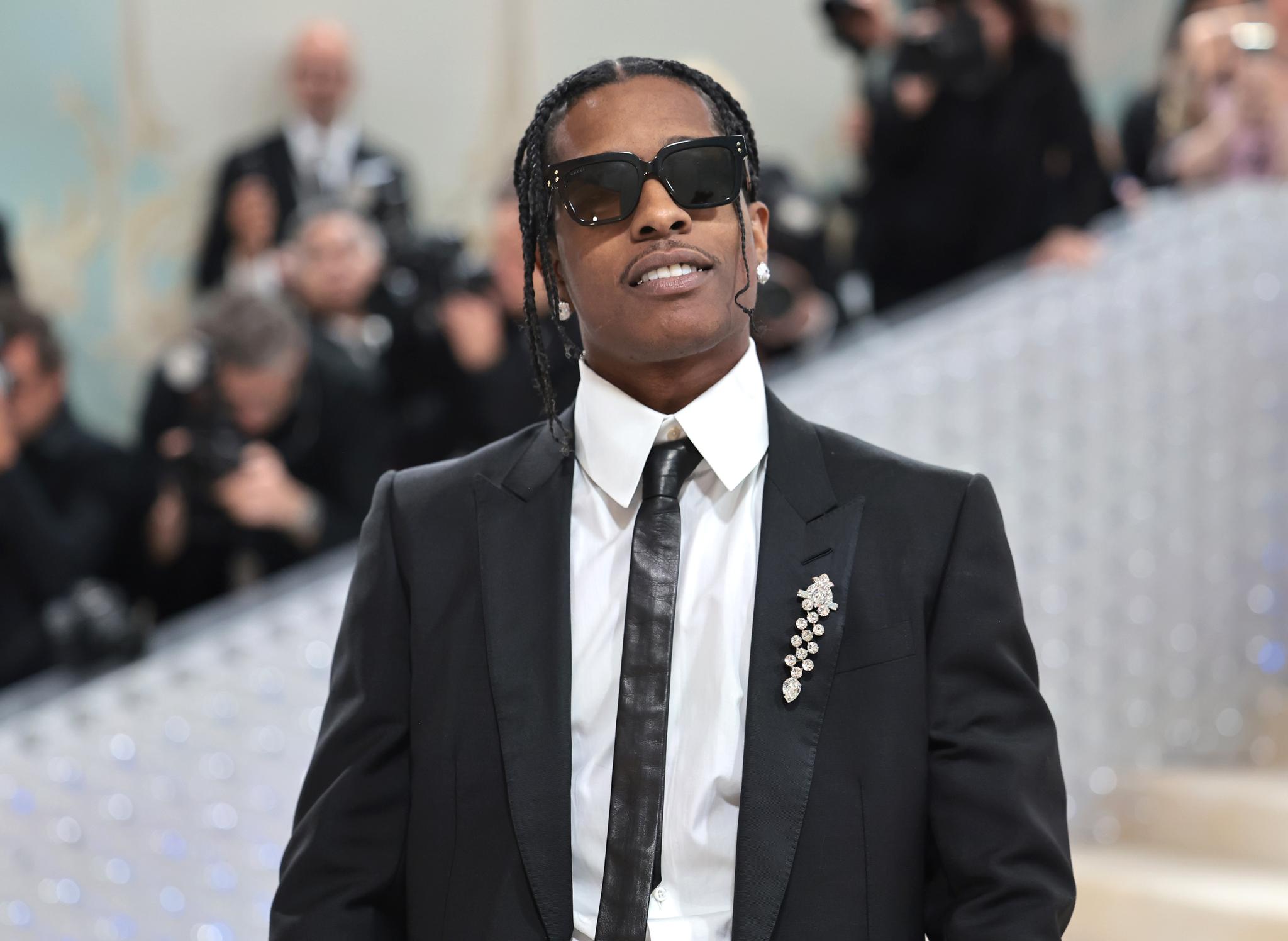 A$AP Rocky Responds To Woman He Used To Jump Over A Gate At The Met Gala