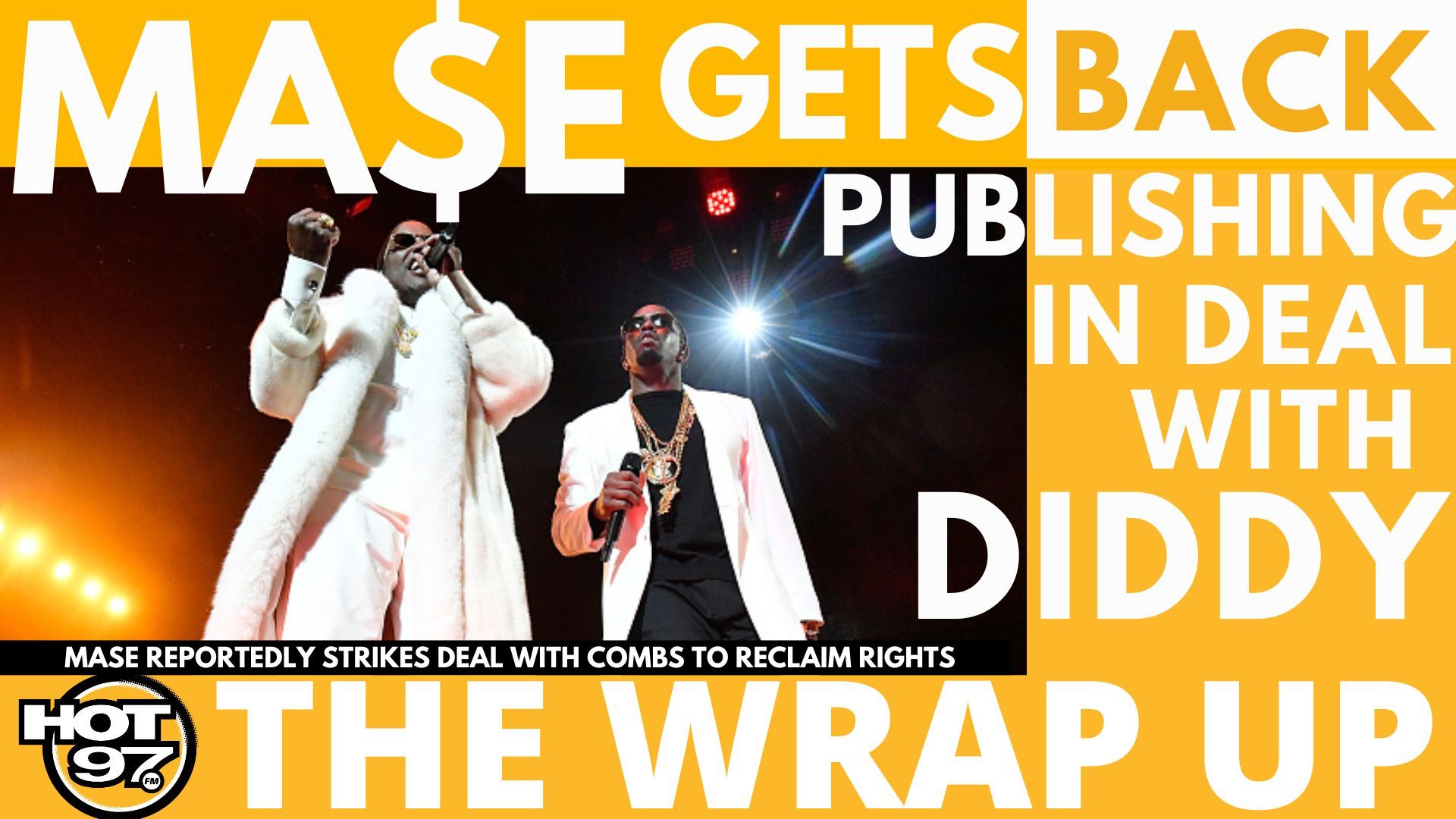 MASE GETS PUBLISHING BACK From Diddy, R.Kelly Must Pay Victims $10.5 MILLION