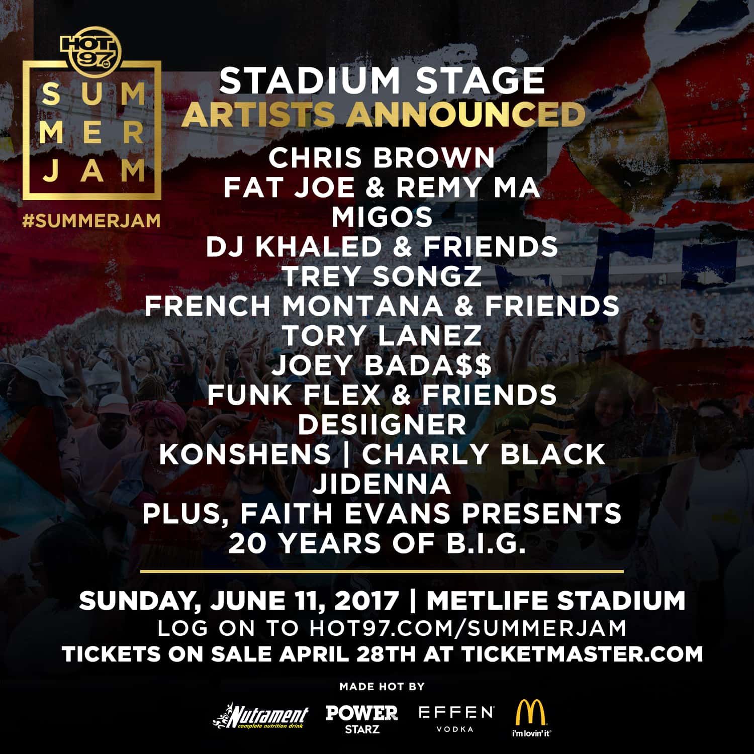EVENT | HOT 97 Summer Jam 2017 Stadium Stage Announcement