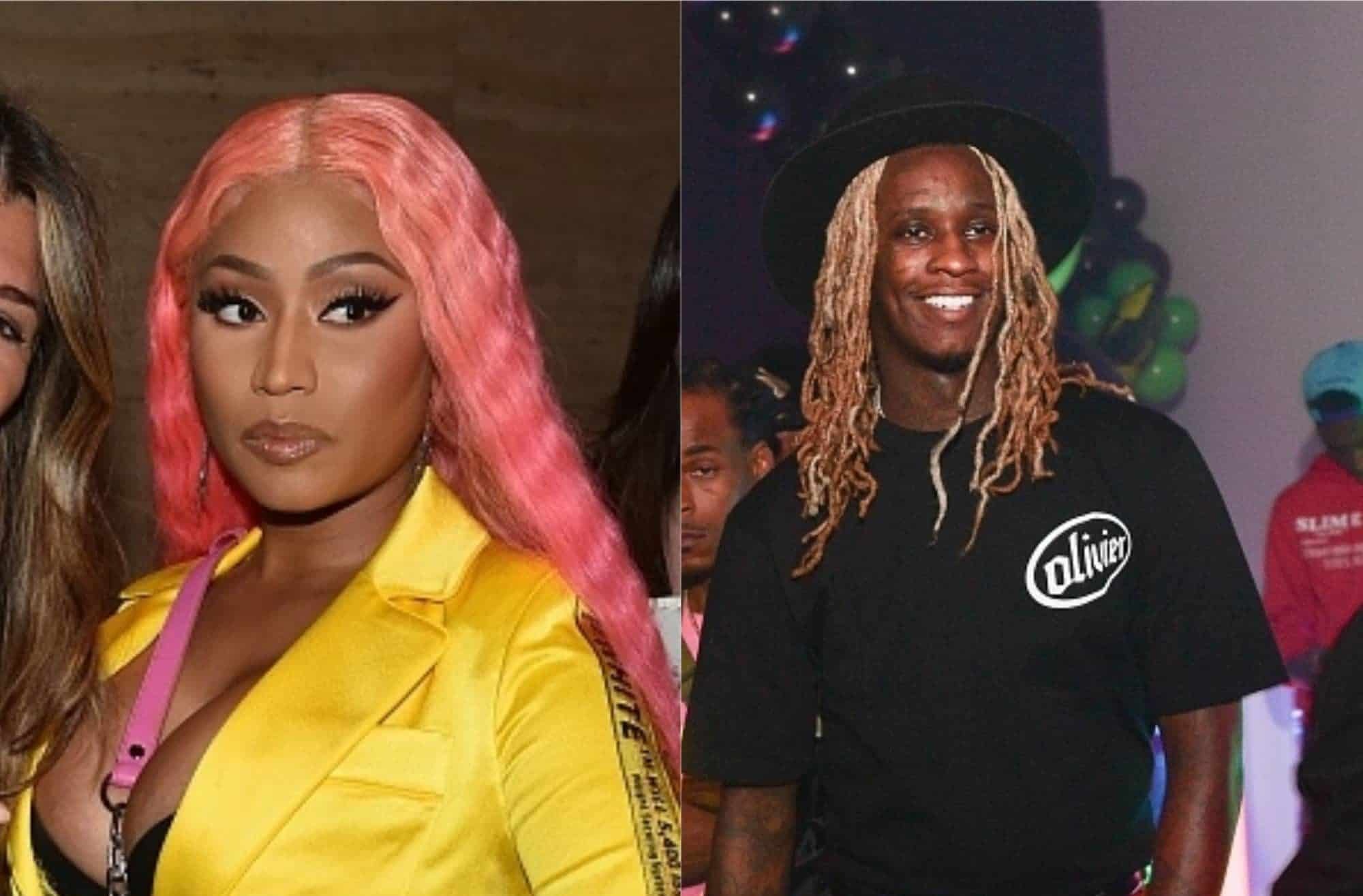 Nicki Minaj Shows Young Thug Love After He Completely Switched Up His Look And Dyes His Hair Pink