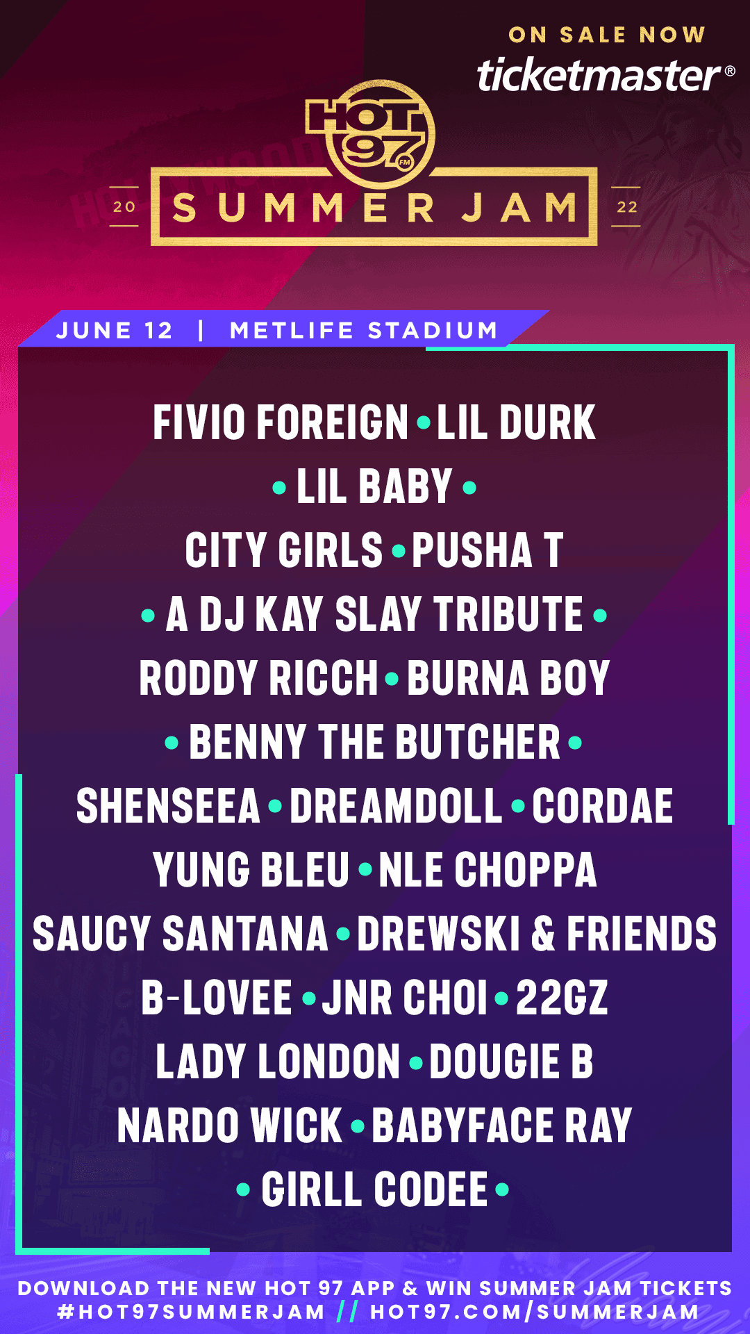 Summer Jam 2022 + Full Lineup + Buy Tickets