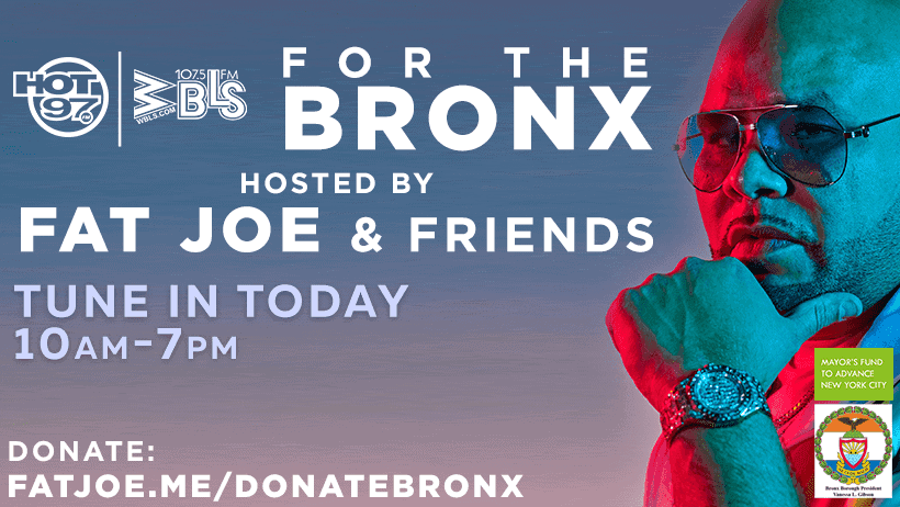 Fat Joe & Friends To Take Over HOT 97 & WBLS on Jan. 22 & Raise Funds for Families Impacted By Deadly Bronx Apartment Fire